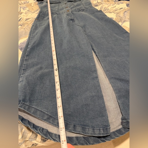 bebe Blue Denim The Sleeveless Midi Shirt Dress - Picture 7 of 7